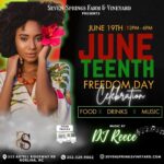 juneteenth seven springs farm and vineyard norlina nc 2025 events