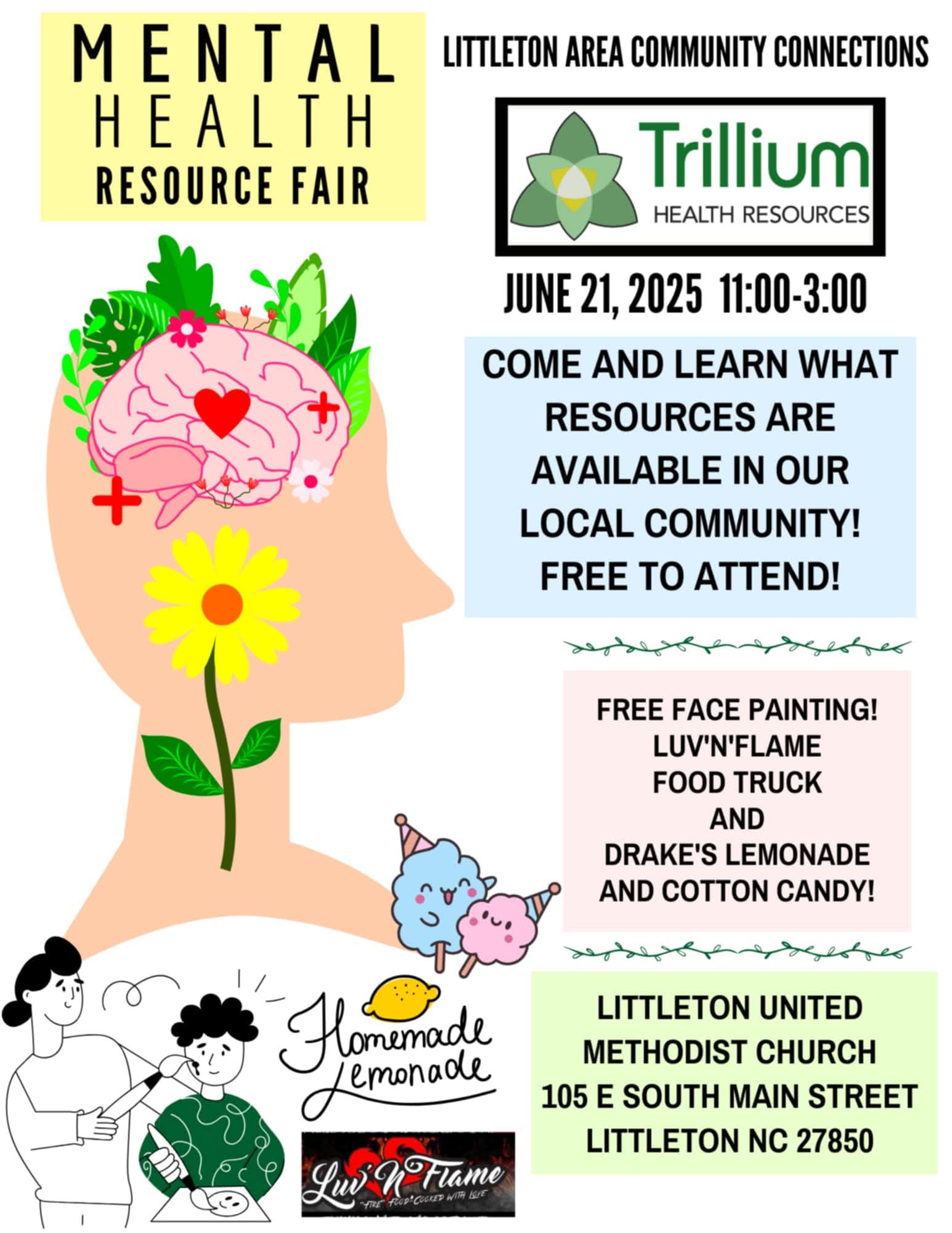 mental health resource fair littleton nc june 2025