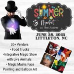 summer market at acorn center littleton nc june 2025