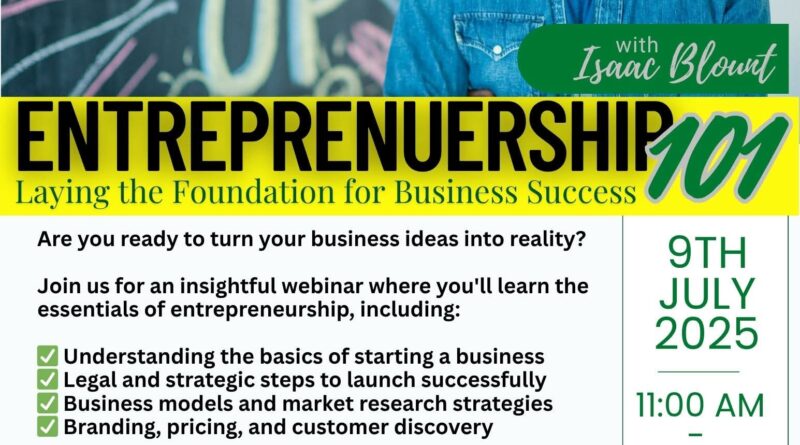 entrepreneurship vance granville community college vgcc isaac blount online july 2025