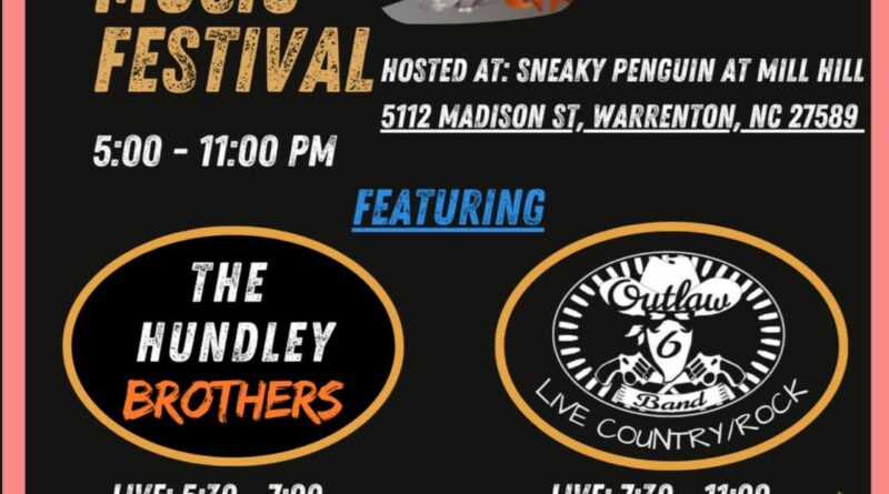 spay and neuter music festival sneaky penguin mill hill warrenton animal clinic september 2025