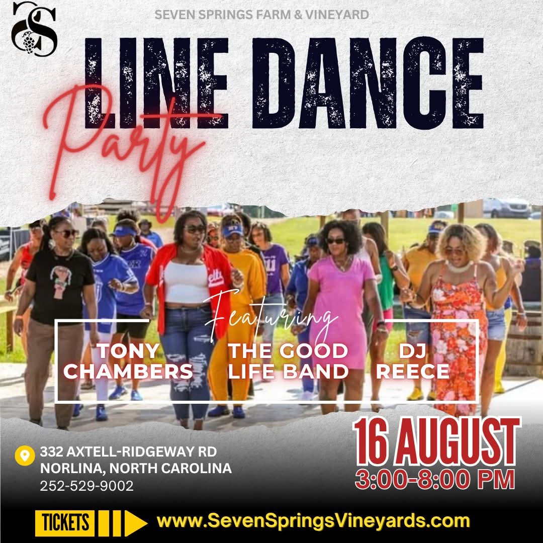 Line dancing party seven Springs farm and vineyard norlina nc