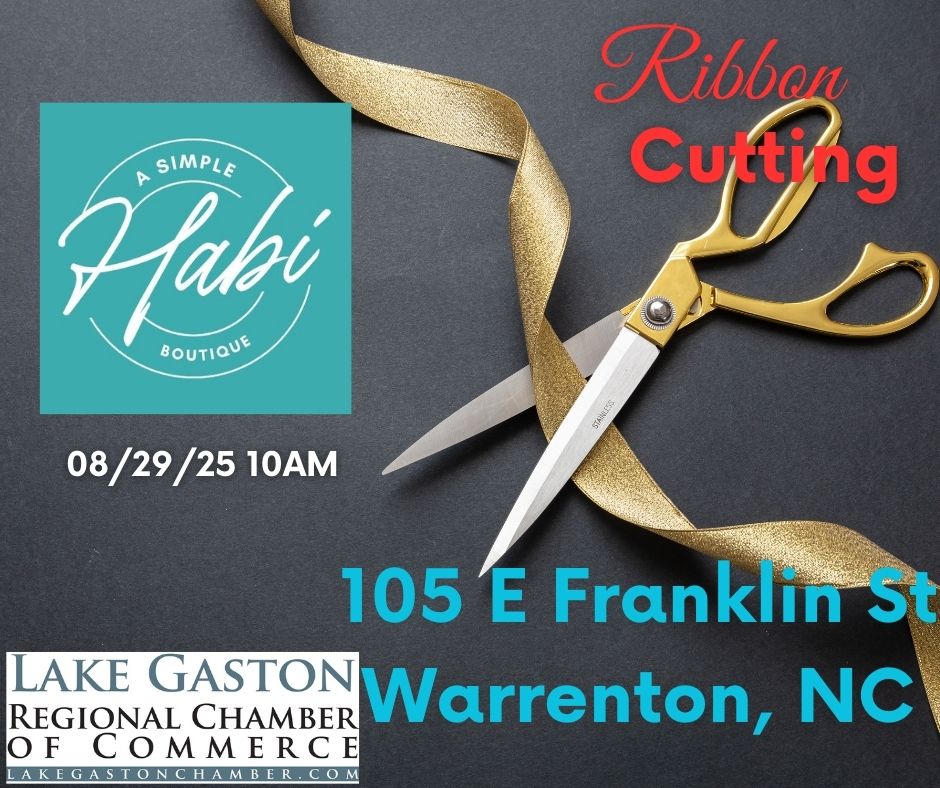 a simple habi ribbon cutting lake gaston regional chamber of commerce warrenton nc