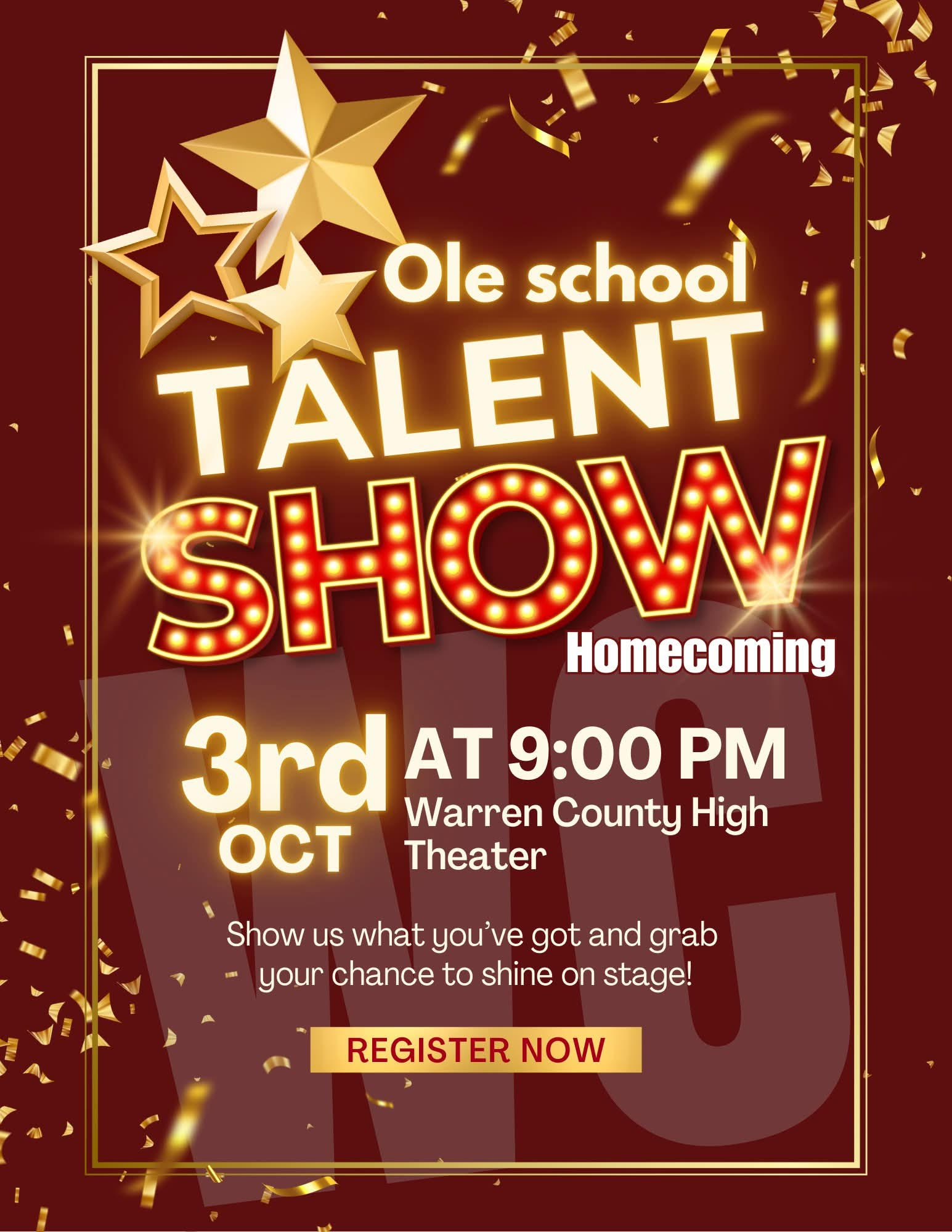 ole school talent show wchs homecoming warrenton nc 2025