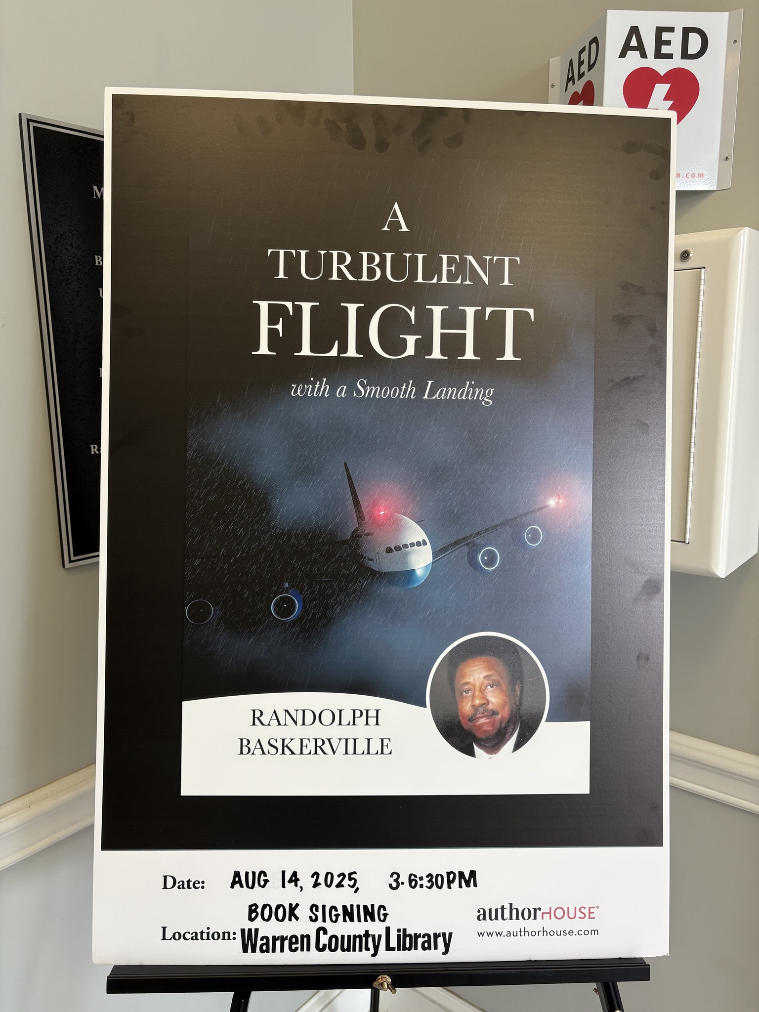 randolph baskerville book signing author event warren county memorial library warrenton nc august 14 2025