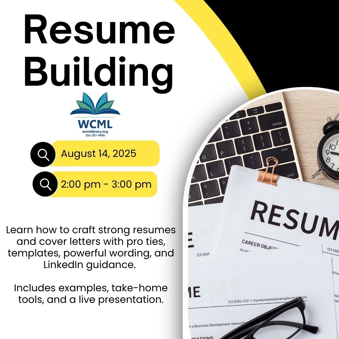 resume building warren county memorial library warrenton nc