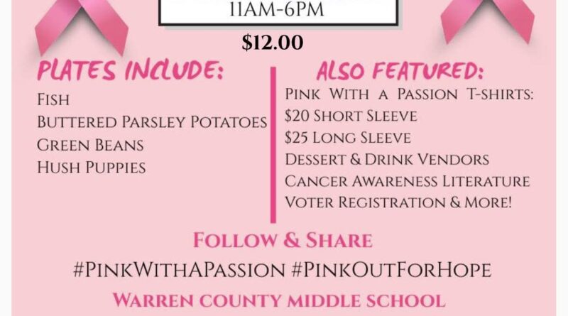 Pink With a Passion fish fry oct 2025