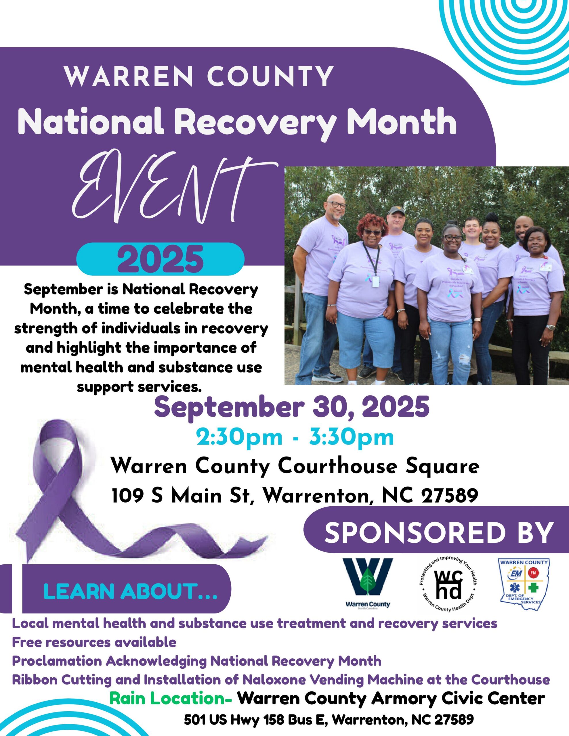 Warren Co National Recovery Month Flyer_Rain Location 093025