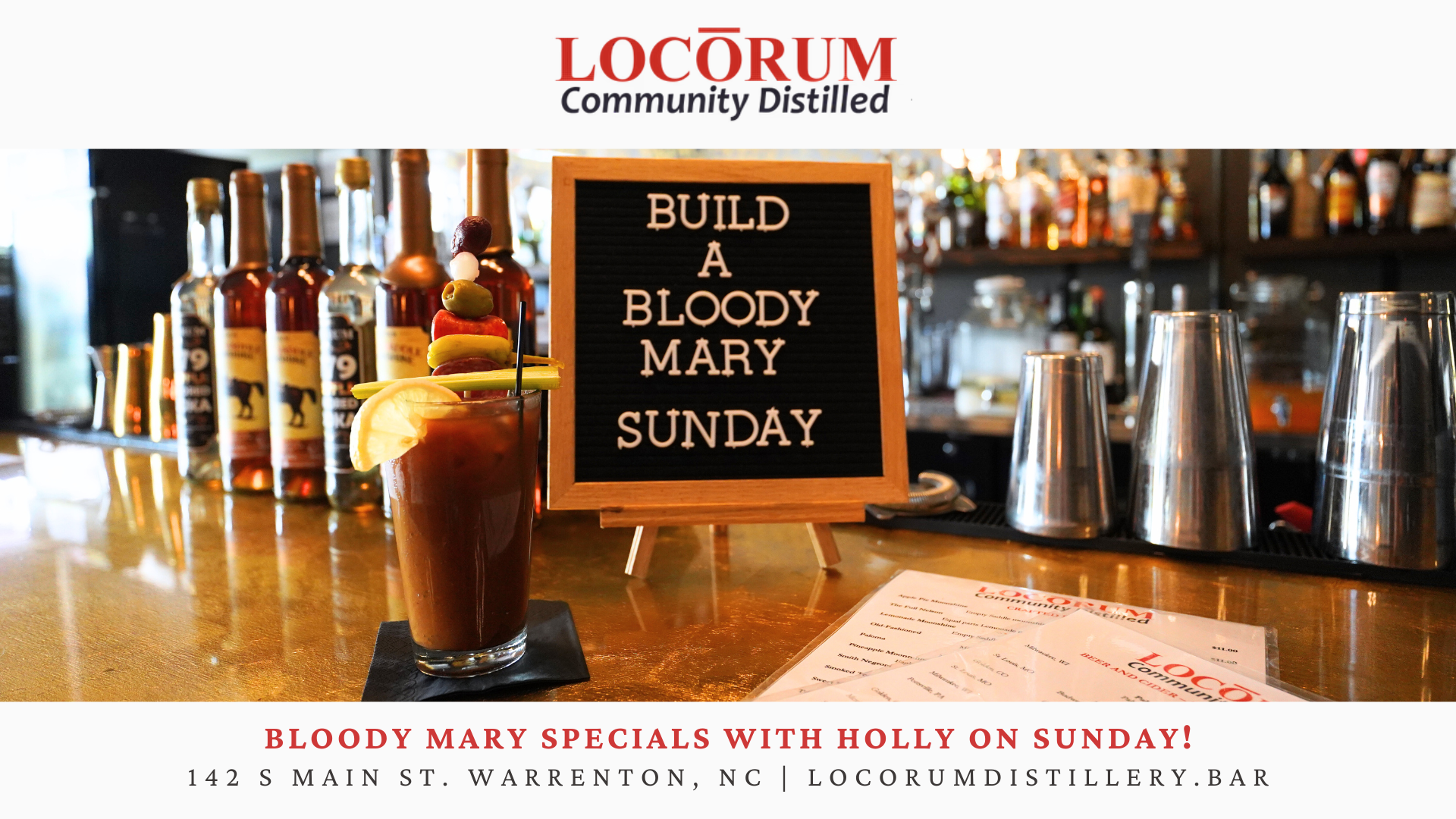 build a bloody mary locorum distillery warrenton nc