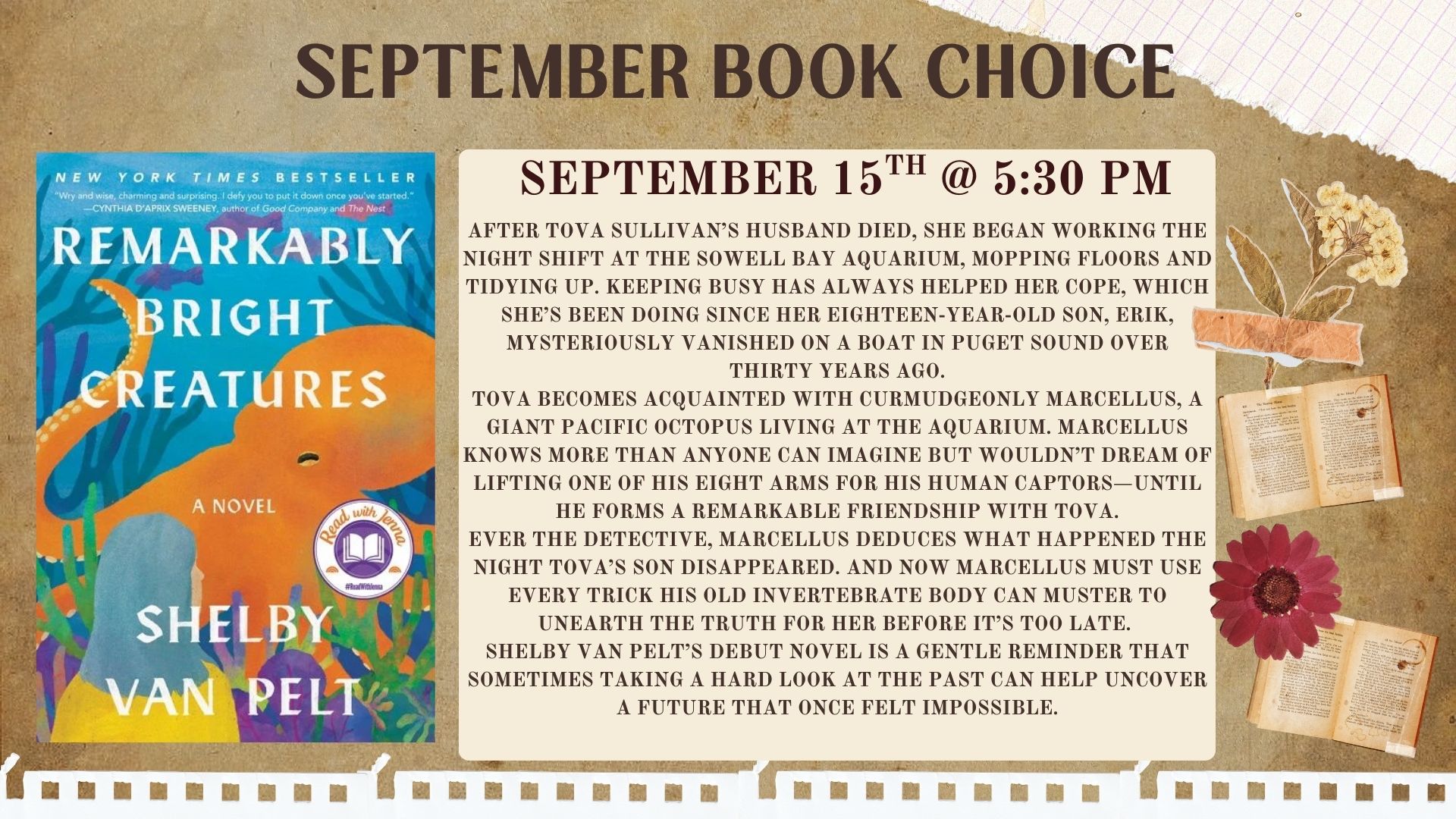 novel taste book club warren county memorial library september 2025