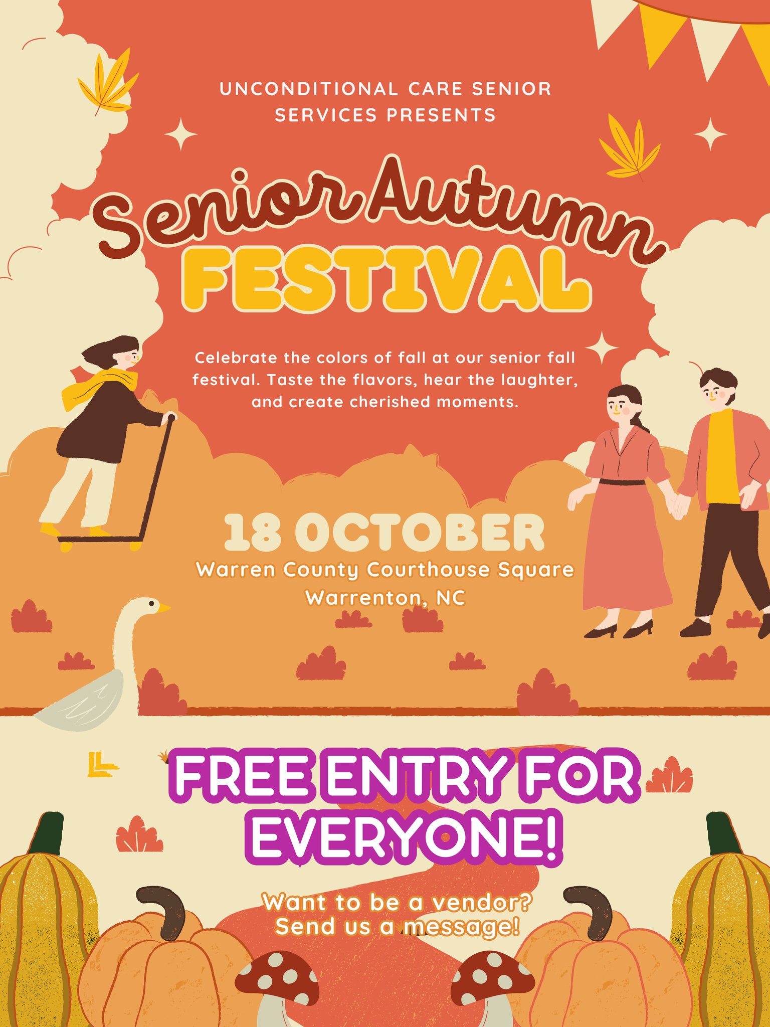 senior autumn festival unconditional senior care services warrenton nc october 2025