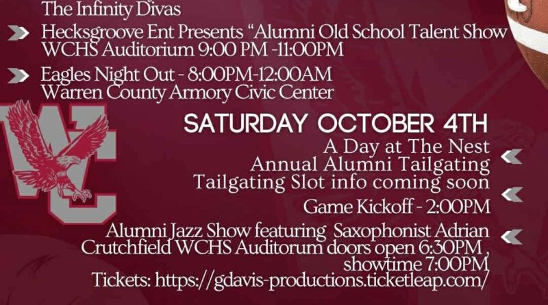 wchs alumni homecoming 2025 warrenton nc