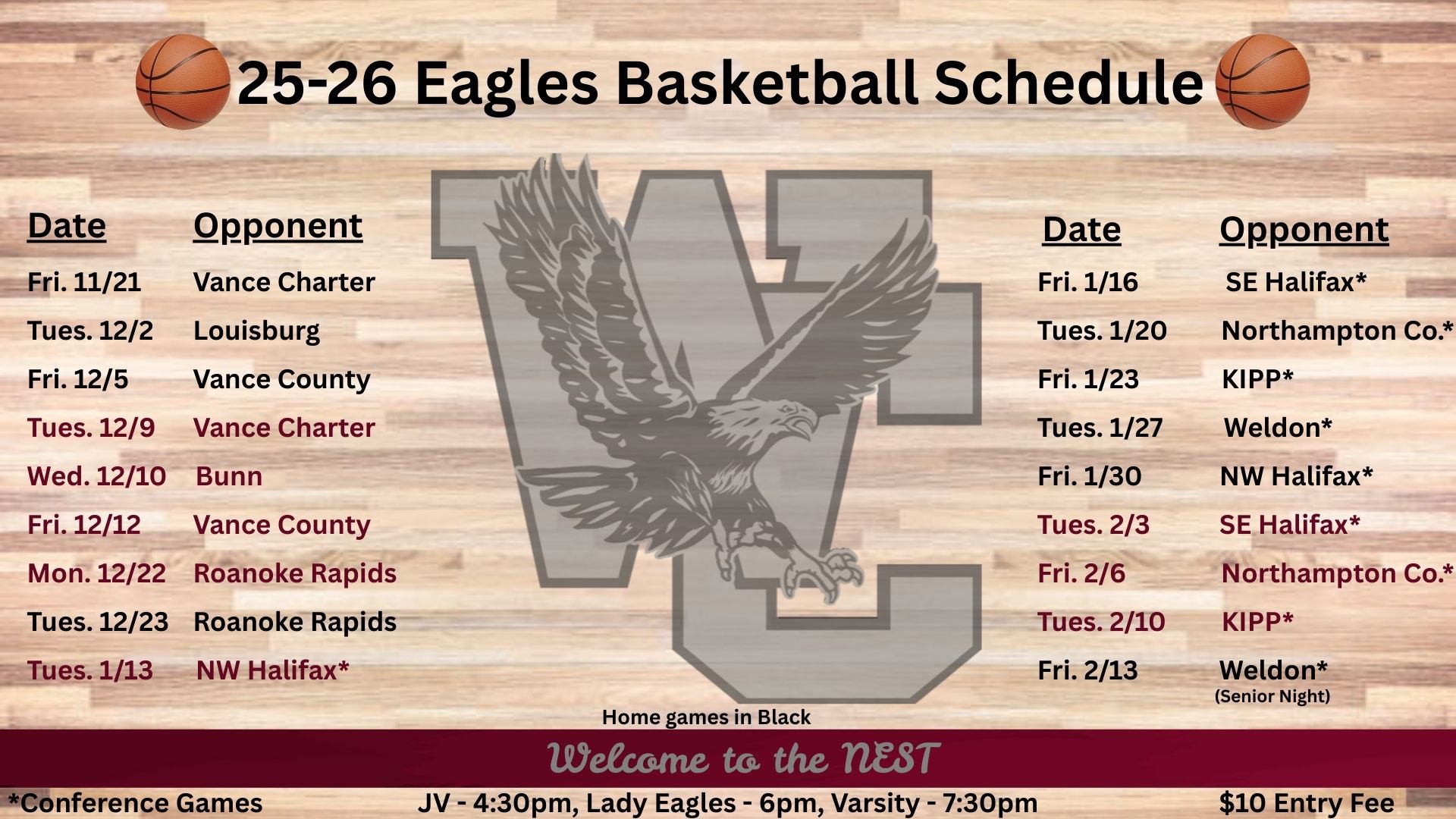 wchs basketball 2025 2026 warren county high school nc