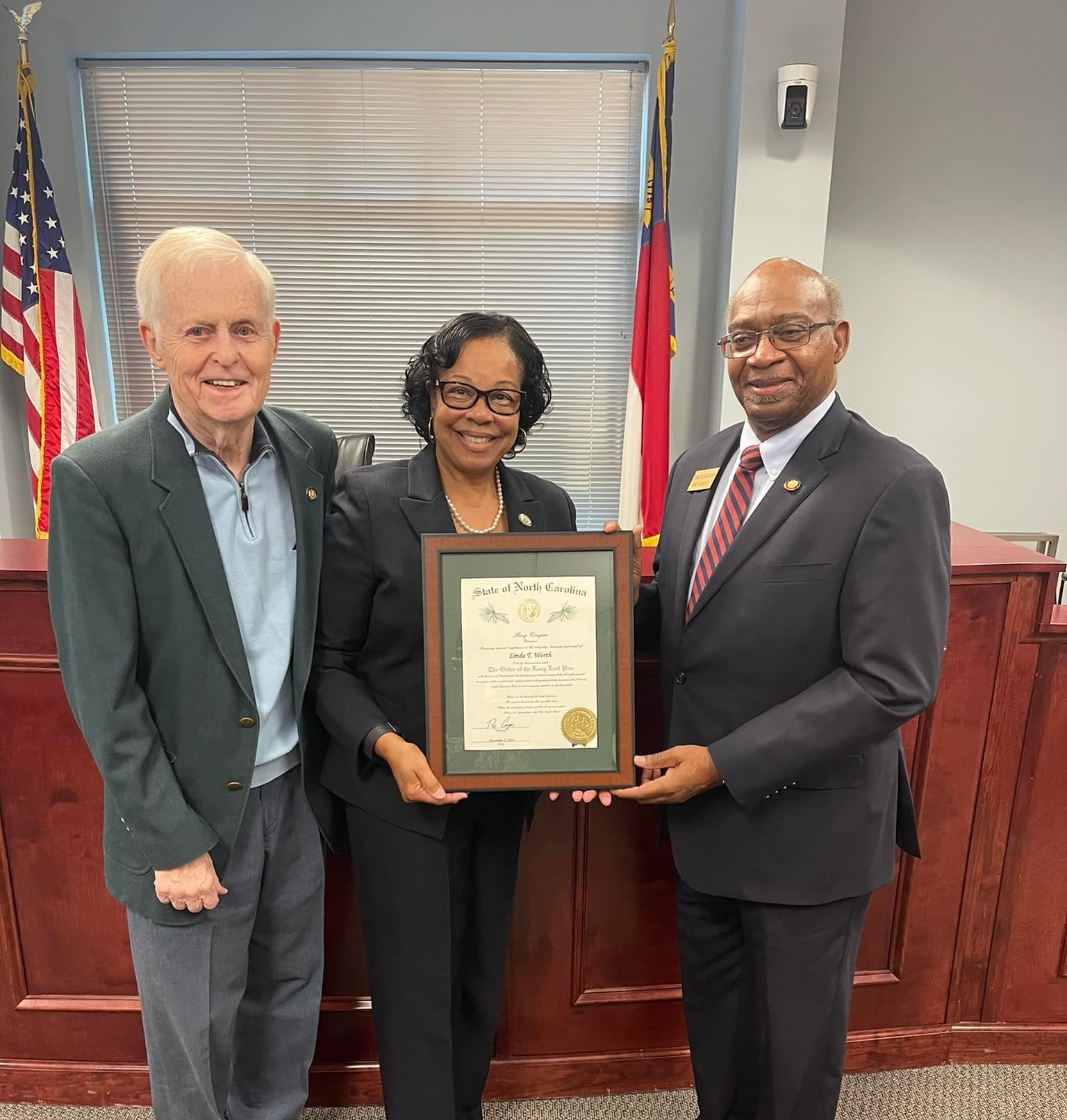 linda worth terry garrison order of long leaf pine award warren county nc