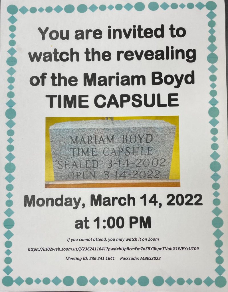 mariam boyd elementary school warrenton nc time capsule zoom information