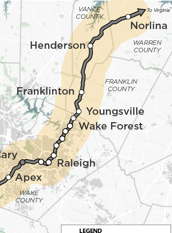 s-line map warren county norlina north carolina nc