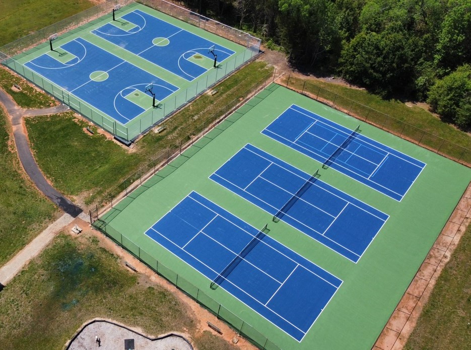 Basketball Tennis court Magnolia Ernest Soul City Park Manson NC