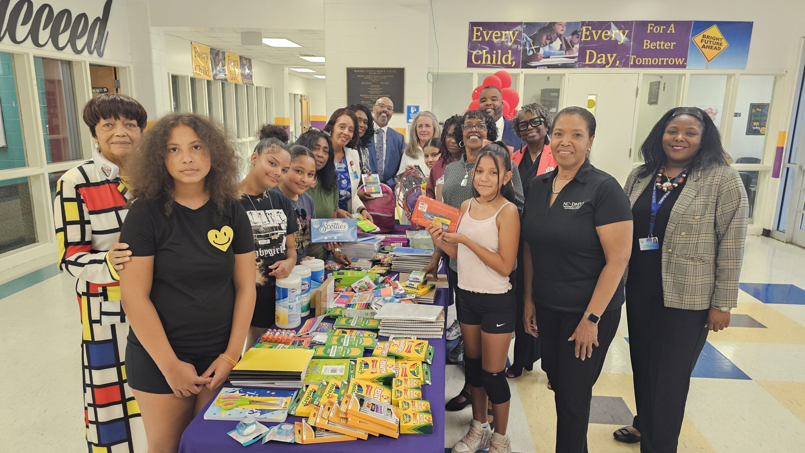 Warren County Middle School Governor Cooper School Supplies Donation September 10 2024 Warrenist