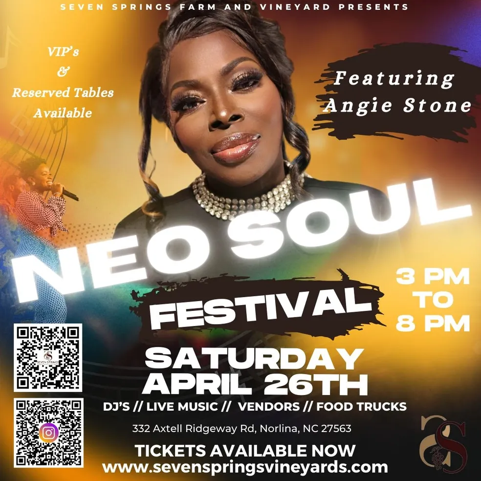 angie stone neosoul festival seven springs farm and vineyard april 2025