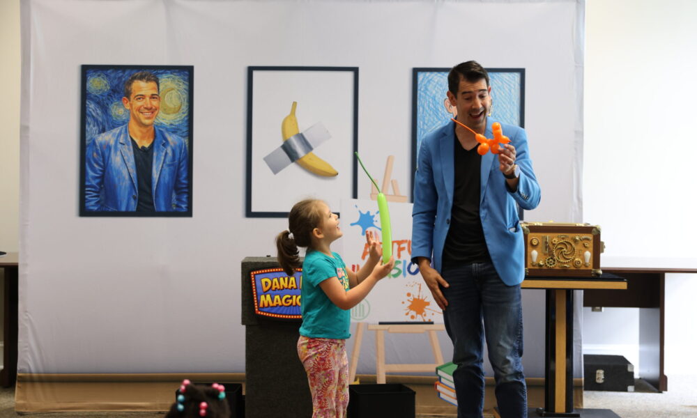 Dana Hill magic Warren County Memorial Library Summer Reading Program Warrenton NC 2025 Warrenist