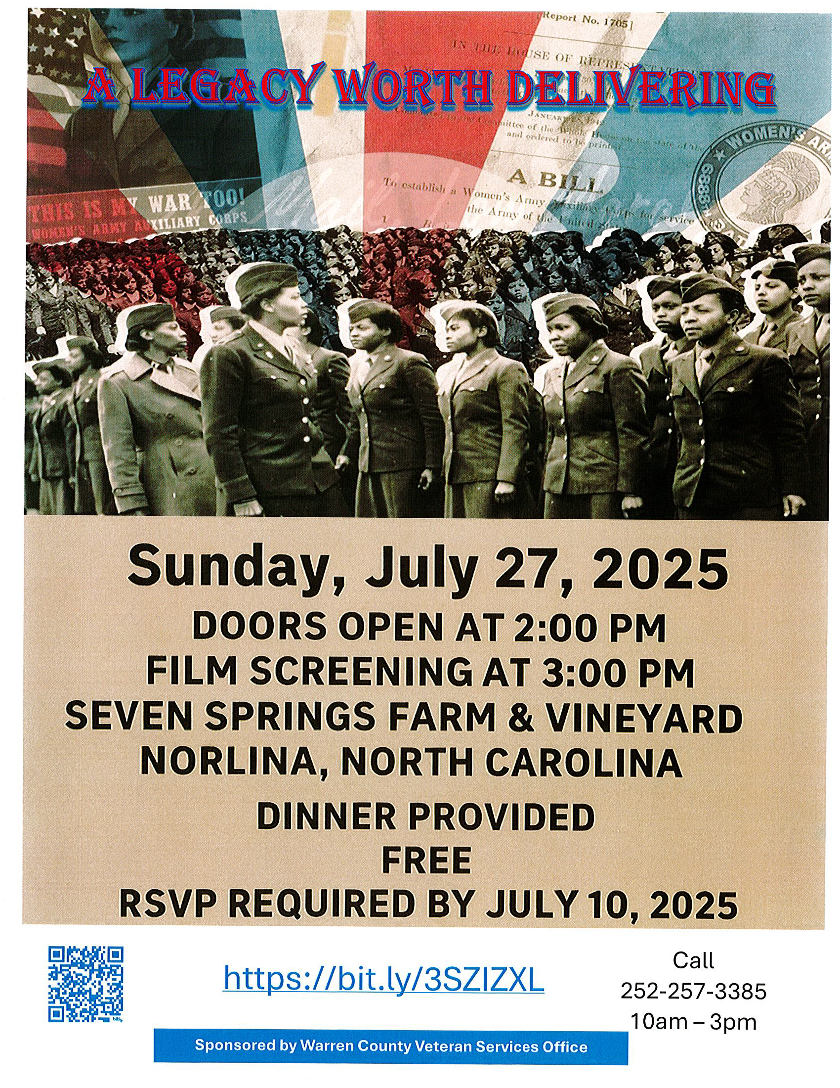 6888th film screening seven springs farm and vineyard norlina nc july 27 2025