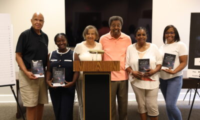 Reginald Baskerville Turbulent Flight with a Smooth Landing Book Signing Warren County Memorial Library Warrenton NC August 2025 Warrenist