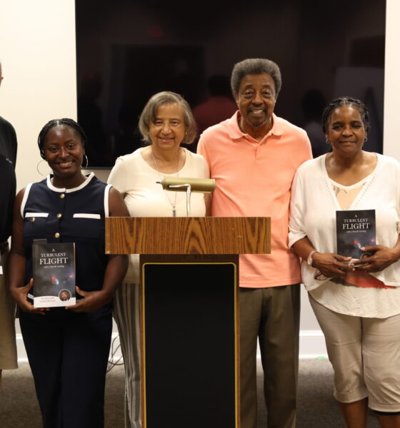 Reginald Baskerville Turbulent Flight with a Smooth Landing Book Signing Warren County Memorial Library Warrenton NC August 2025 Warrenist