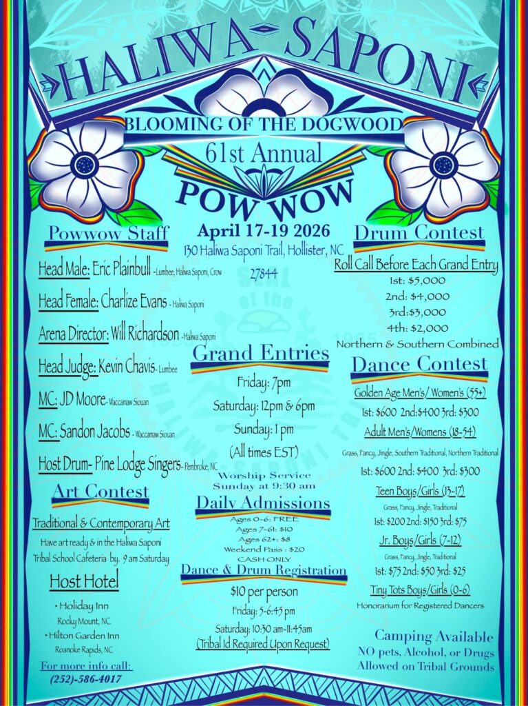 haliwa saponi tribe blooming of the dogwood powwow april 2026