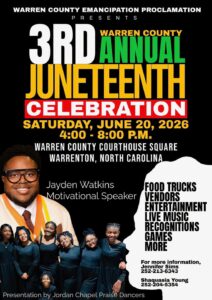 juneteenth warren county warrenton nc 2026