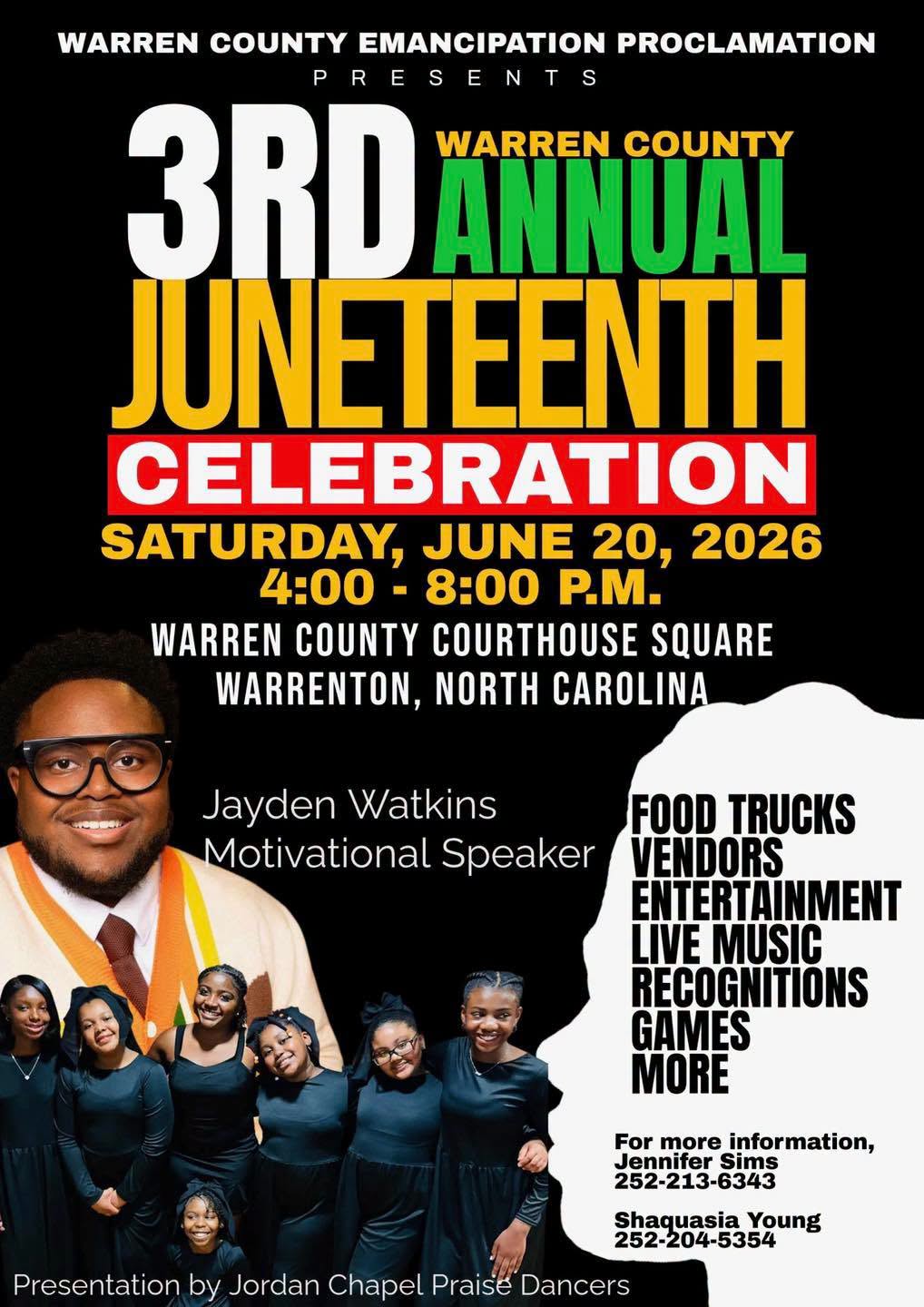 juneteenth warren county warrenton nc 2026
