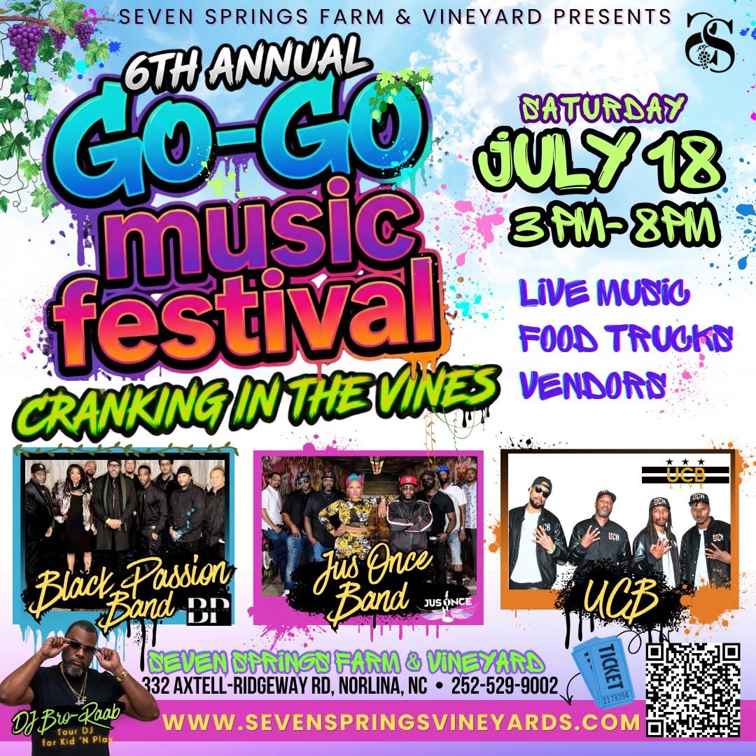6th annual go go festival seven springs farm and vineyard july 2026