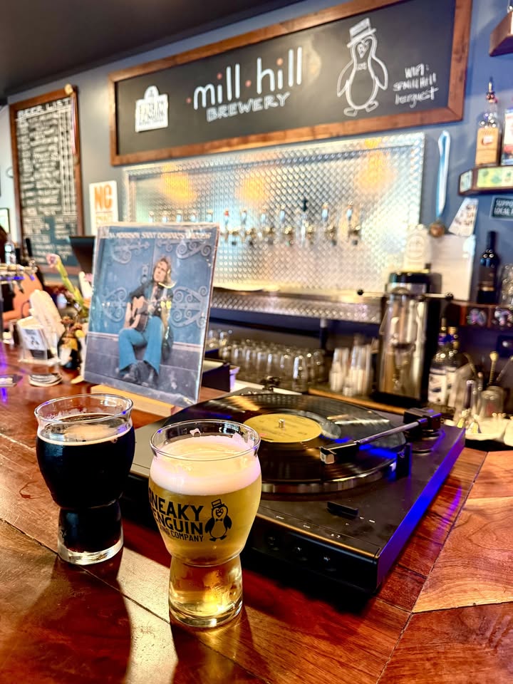 vinyl night sneaky penguin at mill hill warrenton nc