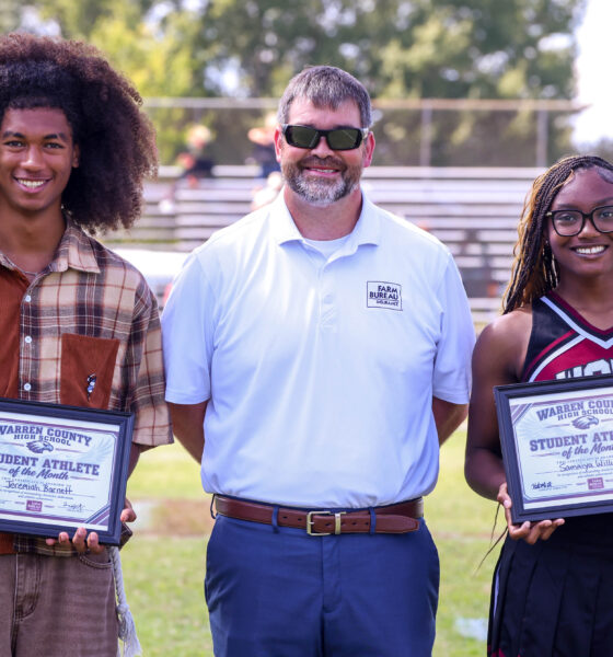 Jeremiah Barnett Samaiya Williams Student Athletes NC Farm Bureau September 2026 Warren County Doniphan Browder